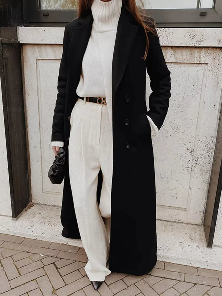 Manteau Anouk long croisé