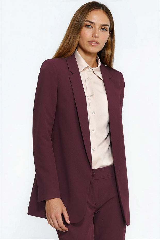 Maëvane – Open Red Blazer by Nife