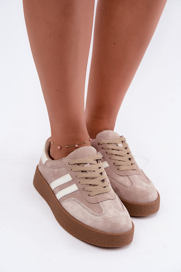 Baskets Horyane basses en daim
