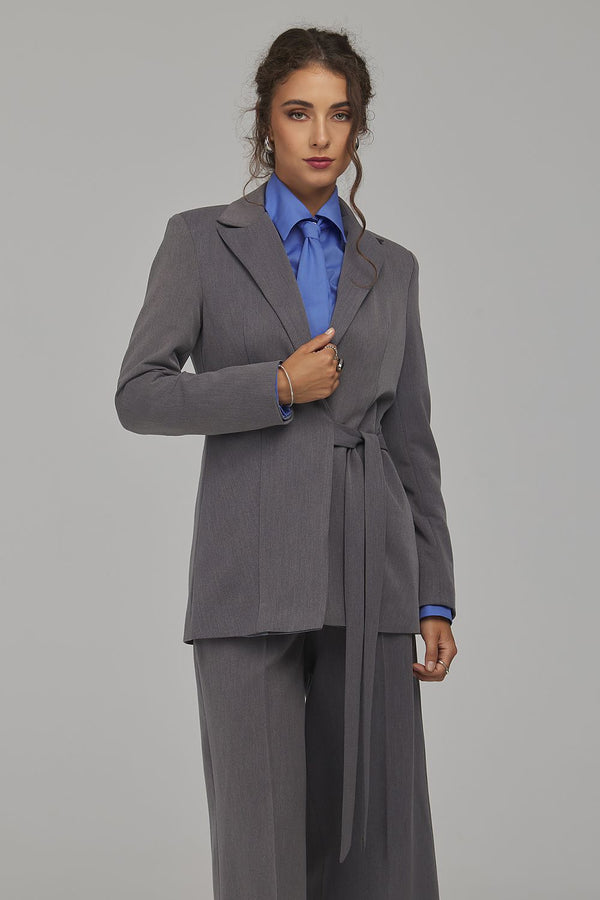Blazer Maïssa long ceinturé