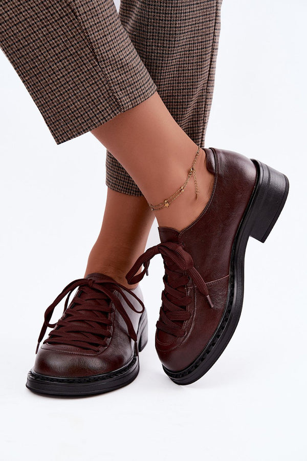 Chaussures Génélys basses en cuir à lacets
