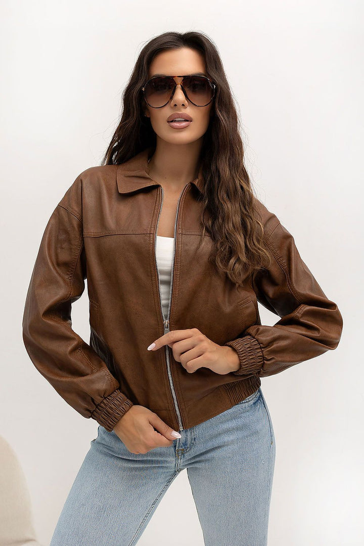 Veste Solélia en similicuir