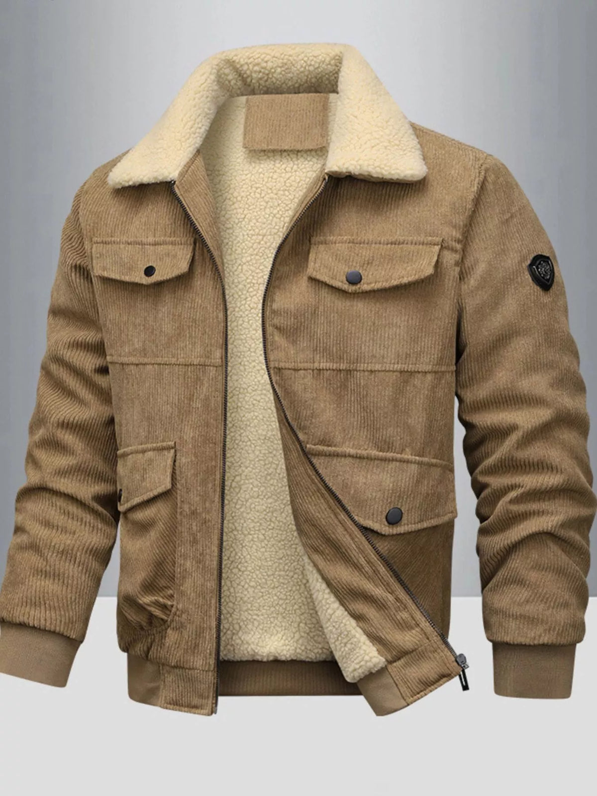 Manteau Émeric sherpa grande taille – photo produit 5