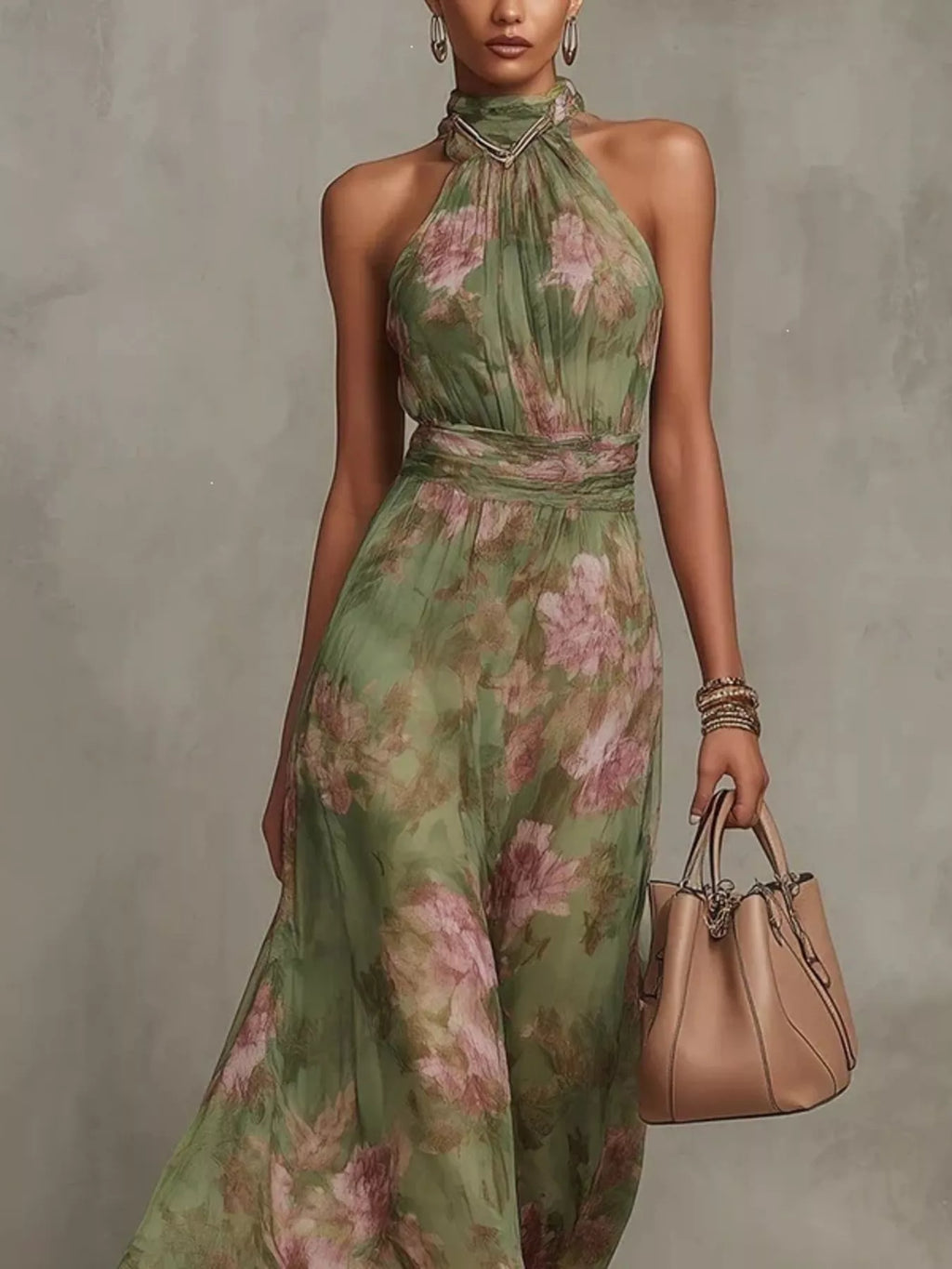 Robe longue Flora grande taille – photo produit 5