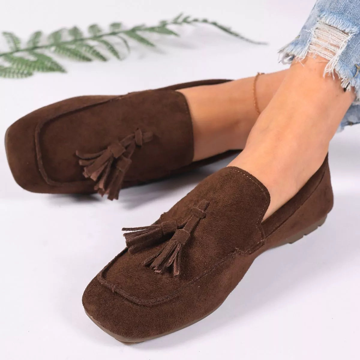 Mocassins Léon en suédine – photo produit 6