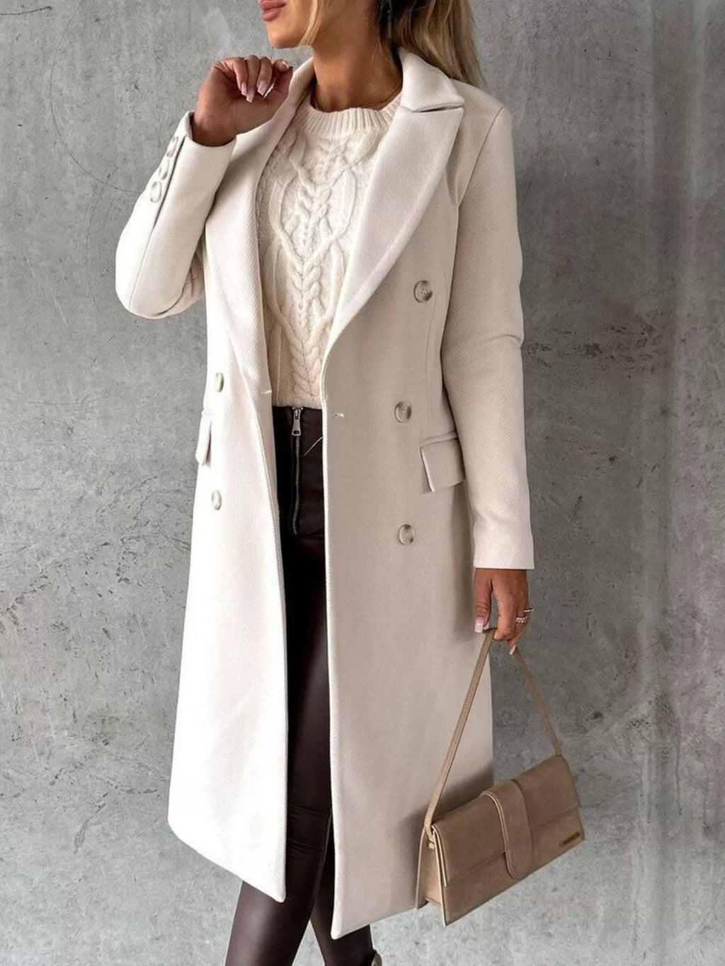 Manteau Calypso – long croisé – photo produit 3