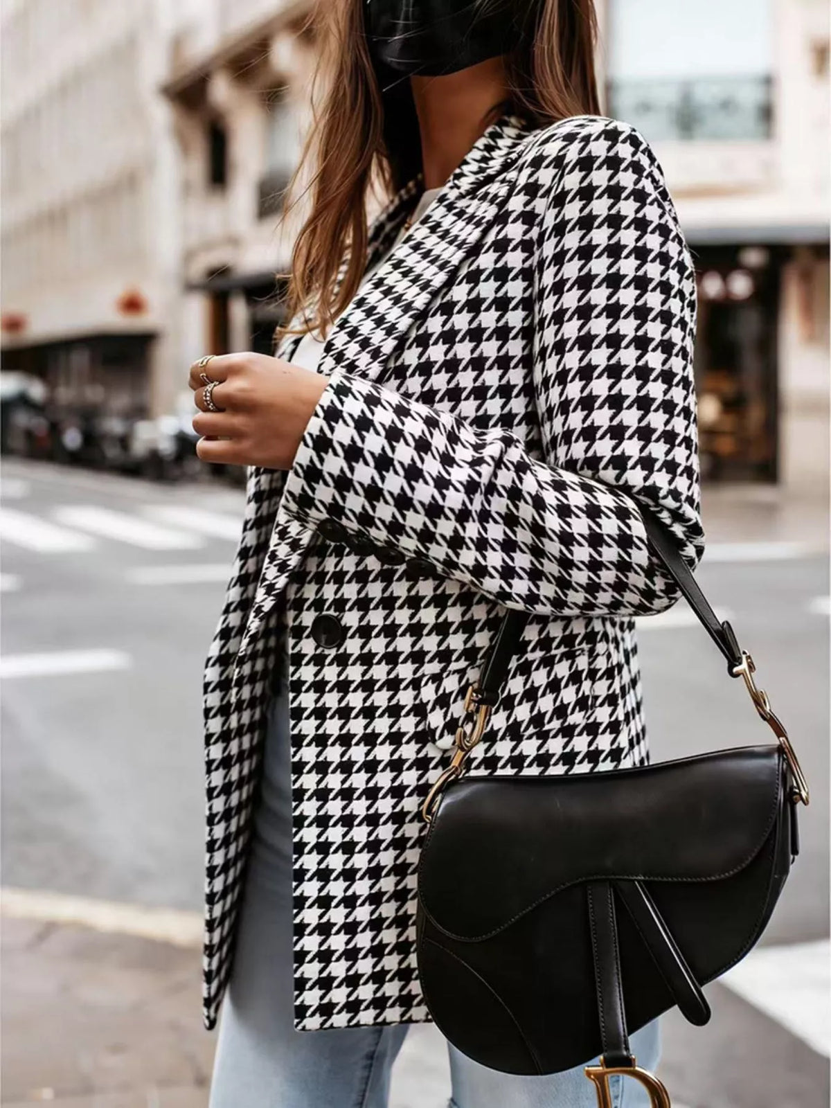 Blazer Shamara pied-de-poule – photo produit 9