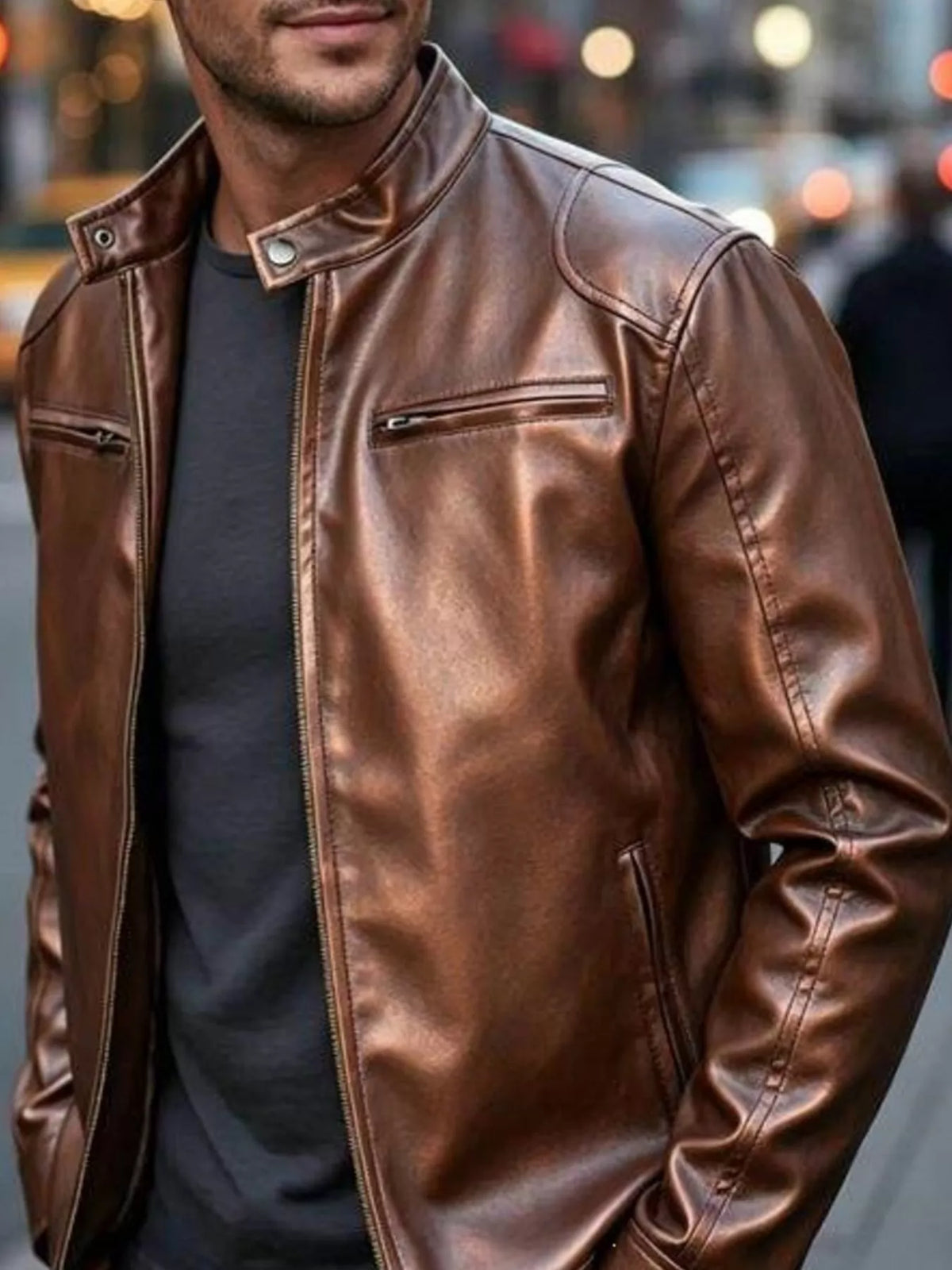 Blouson Nils – similicuir – photo produit 5