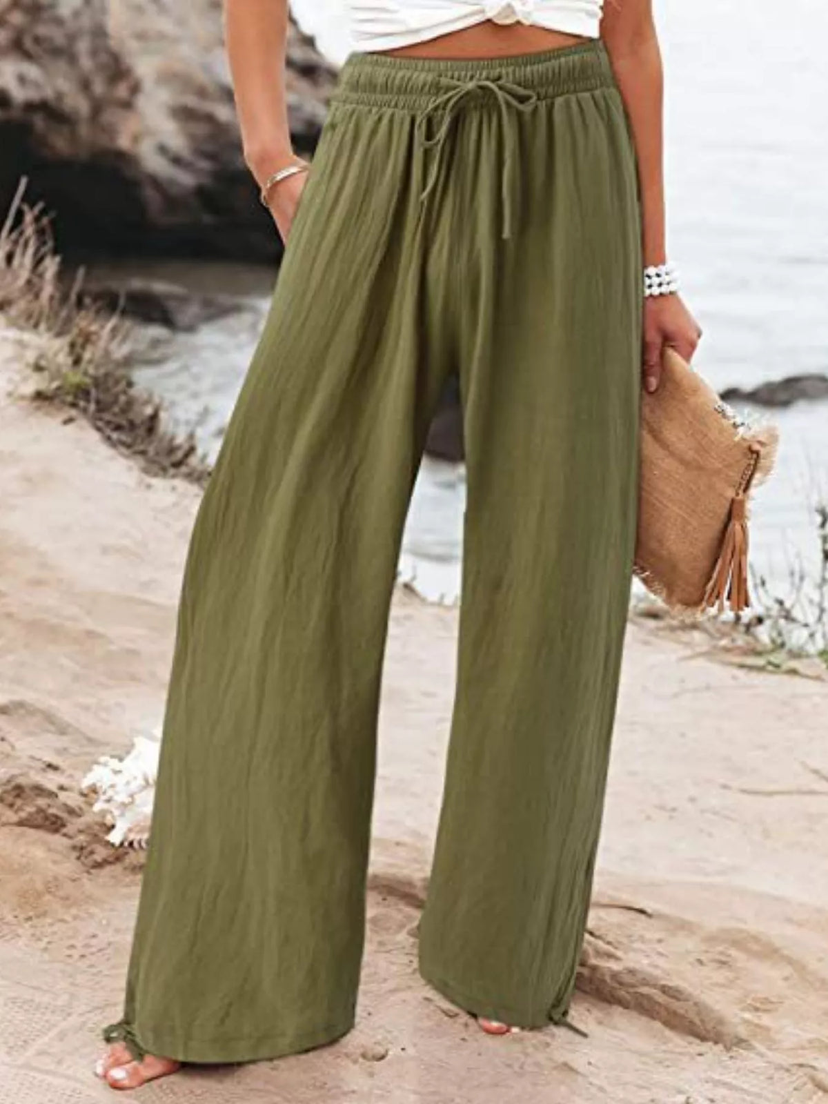 Pantalon Nolwenn large grande taille – photo produit 3