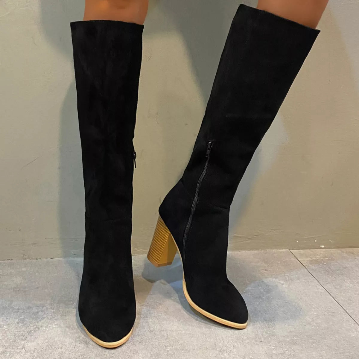 Bottines Élise à talon carré – photo produit 1