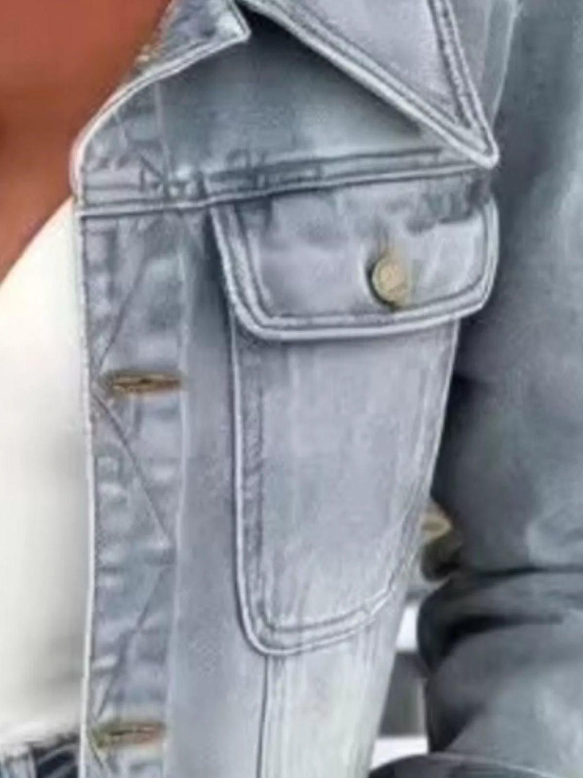 Veste en jean Jade grande taille – photo produit 4