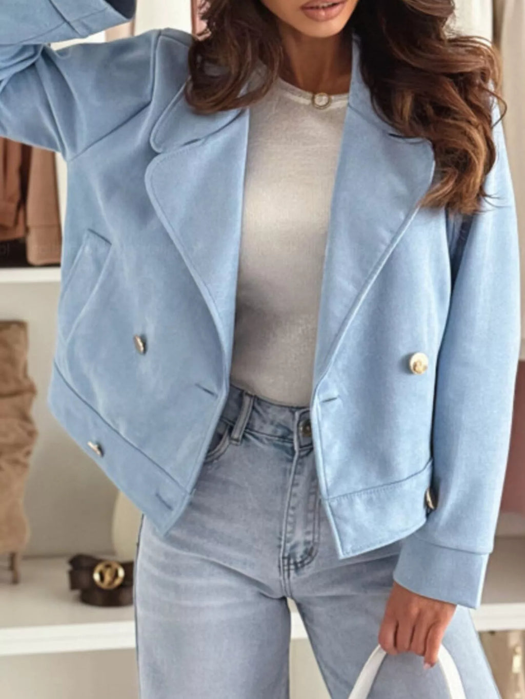 Veste Shamara courte croisée – photo produit 8