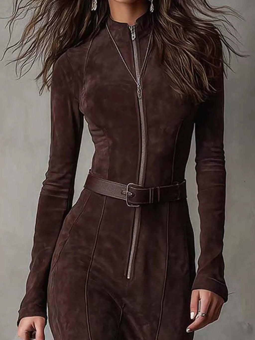Robe Irina zippée à fente – photo produit 2