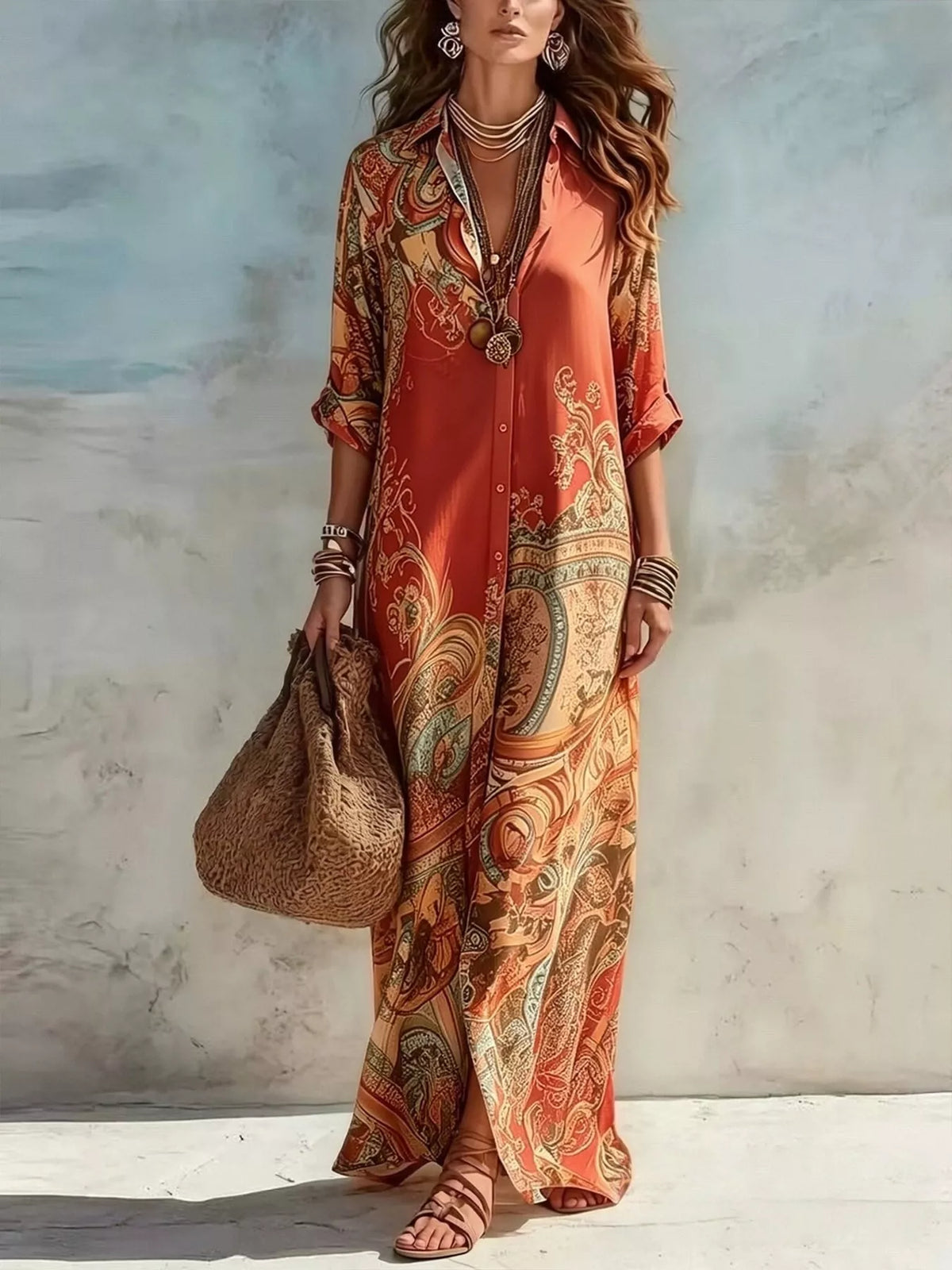 Robe chemise Pli grande taille – photo produit 8