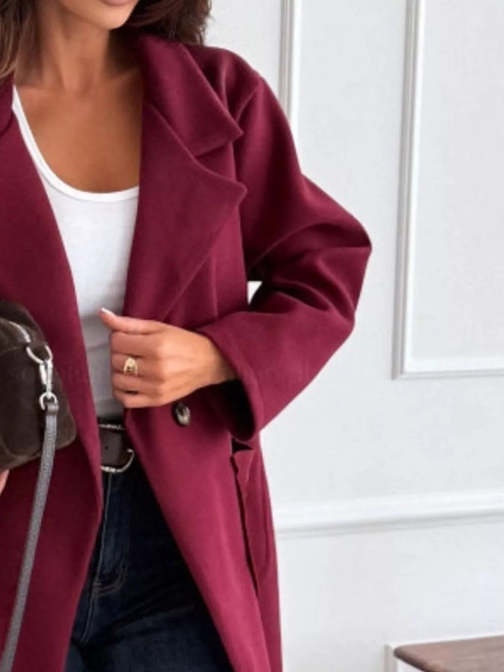 Trench Aveline – droit à simple boutonnage – photo produit 8