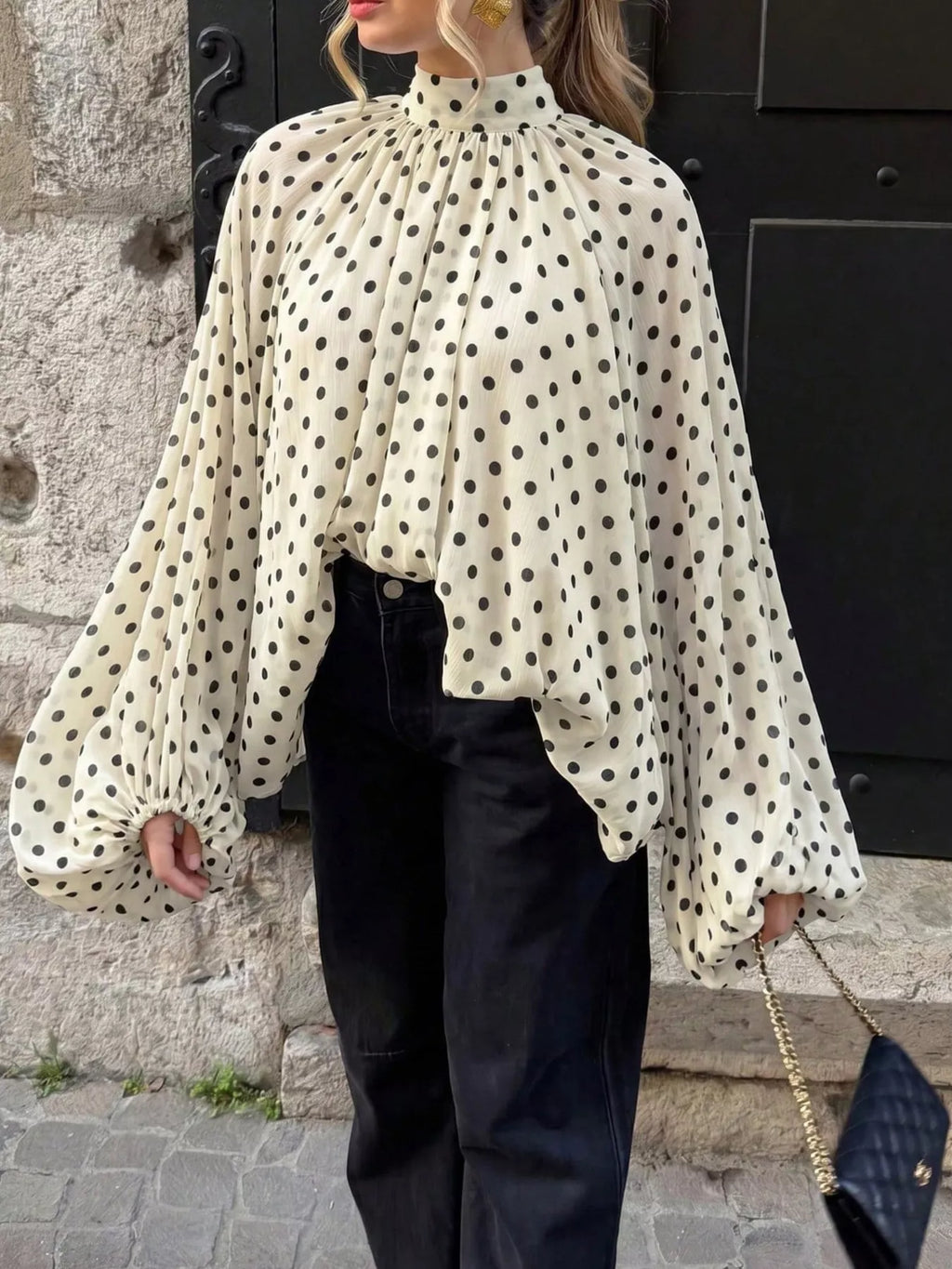 Blouse Clara à pois – photo produit 3