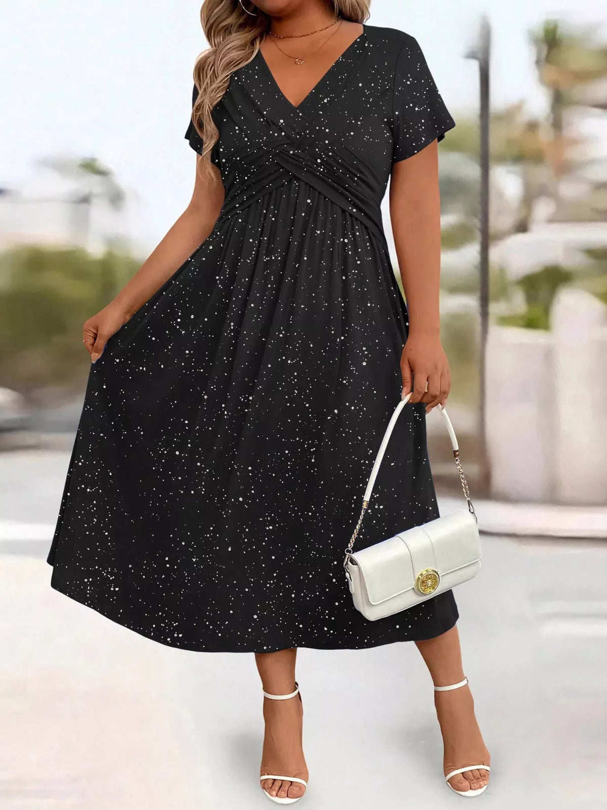 Robe midi Daphné pailletée – photo produit 6