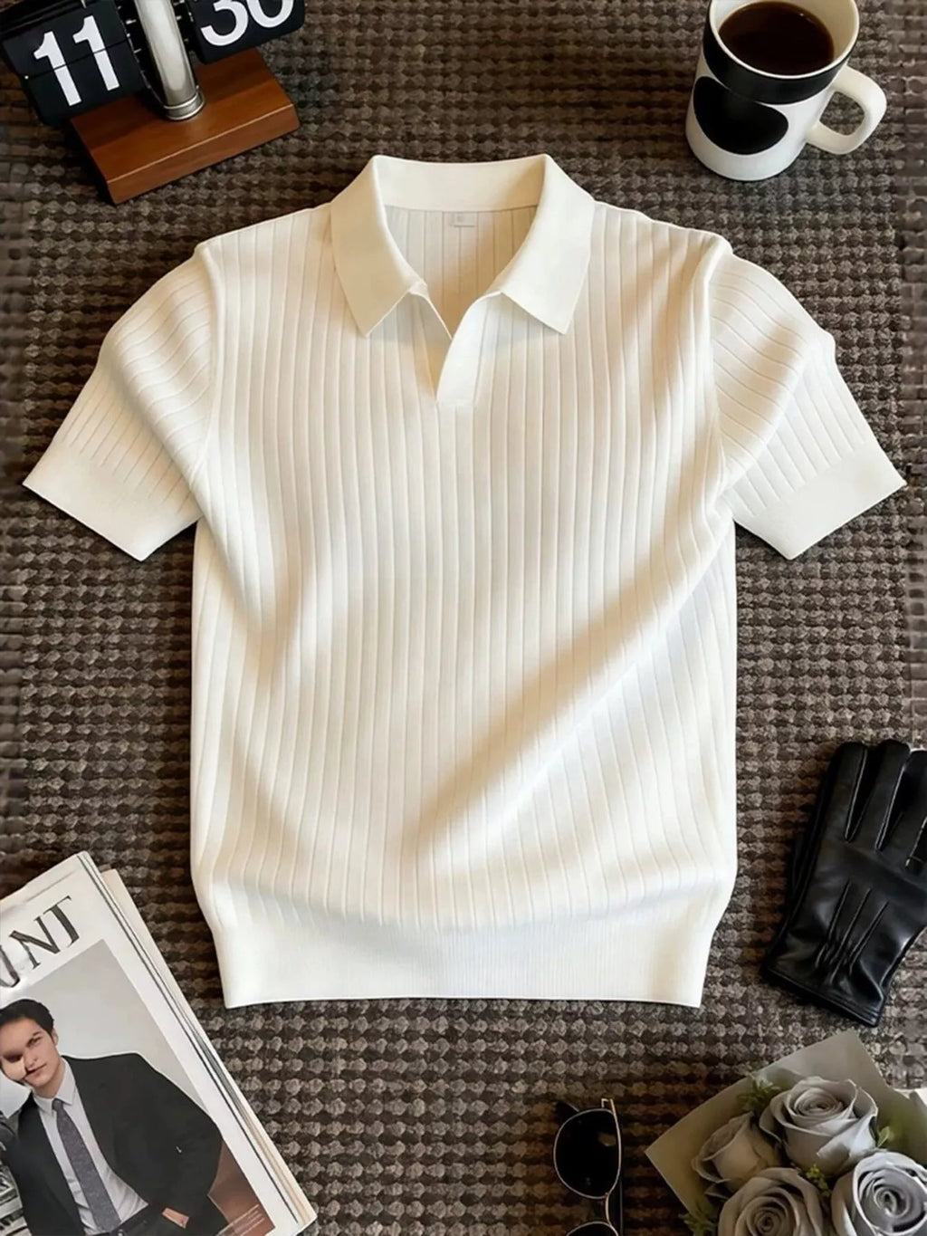 Polo Enzo – côtelé – photo produit 1