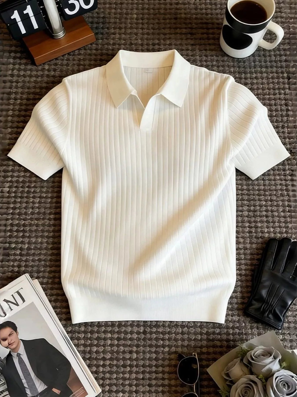 Polo Enzo – côtelé – photo produit 1