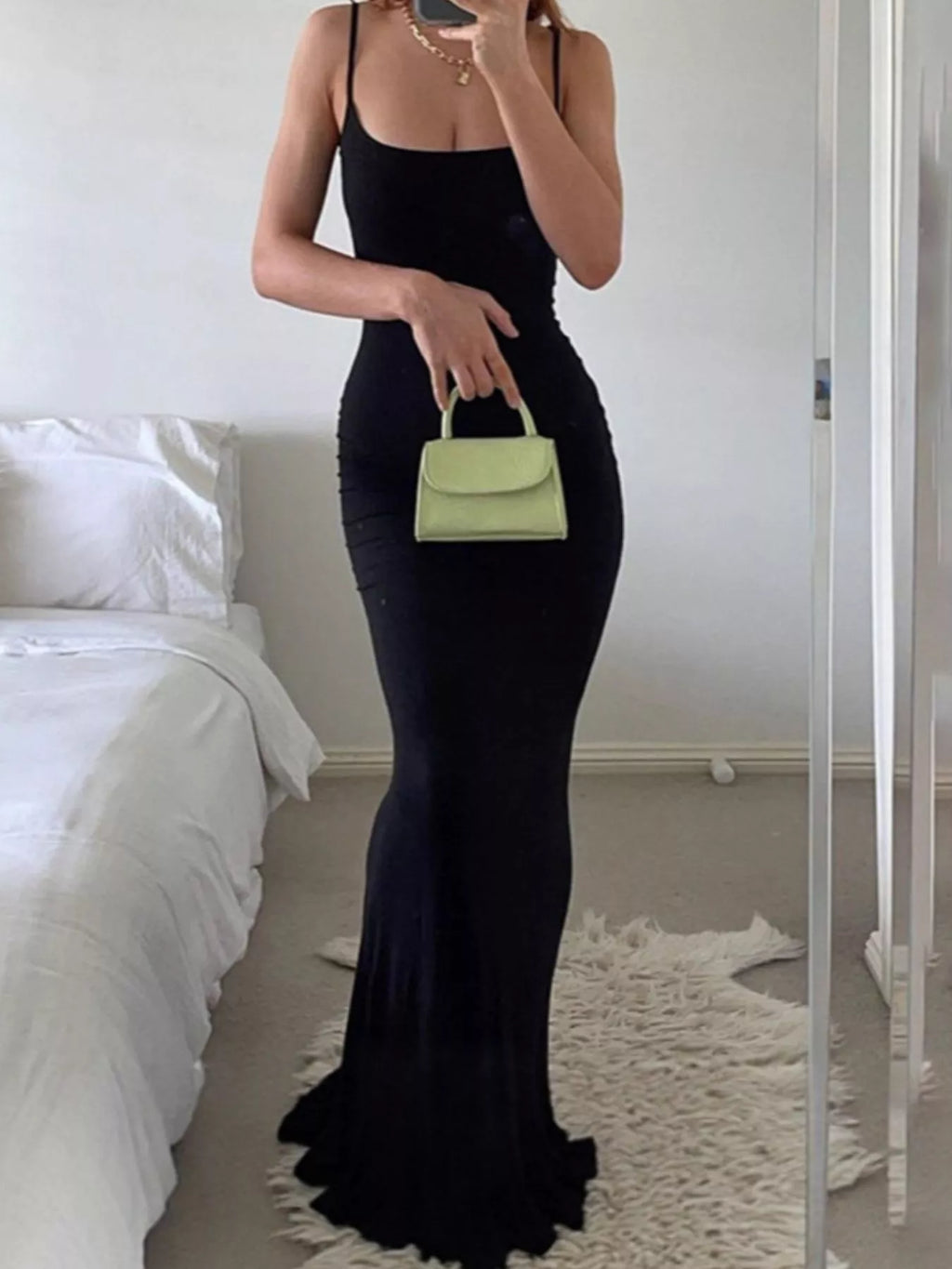 Robe – Cassandre longue unie grande taille – photo produit 1