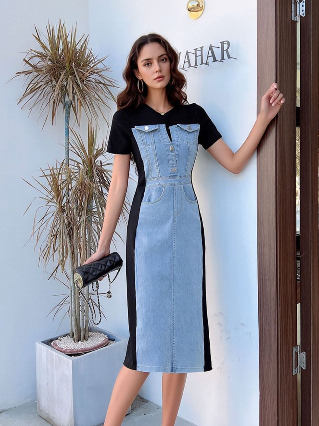 Robe en jean Jade grande taille – photo produit 2