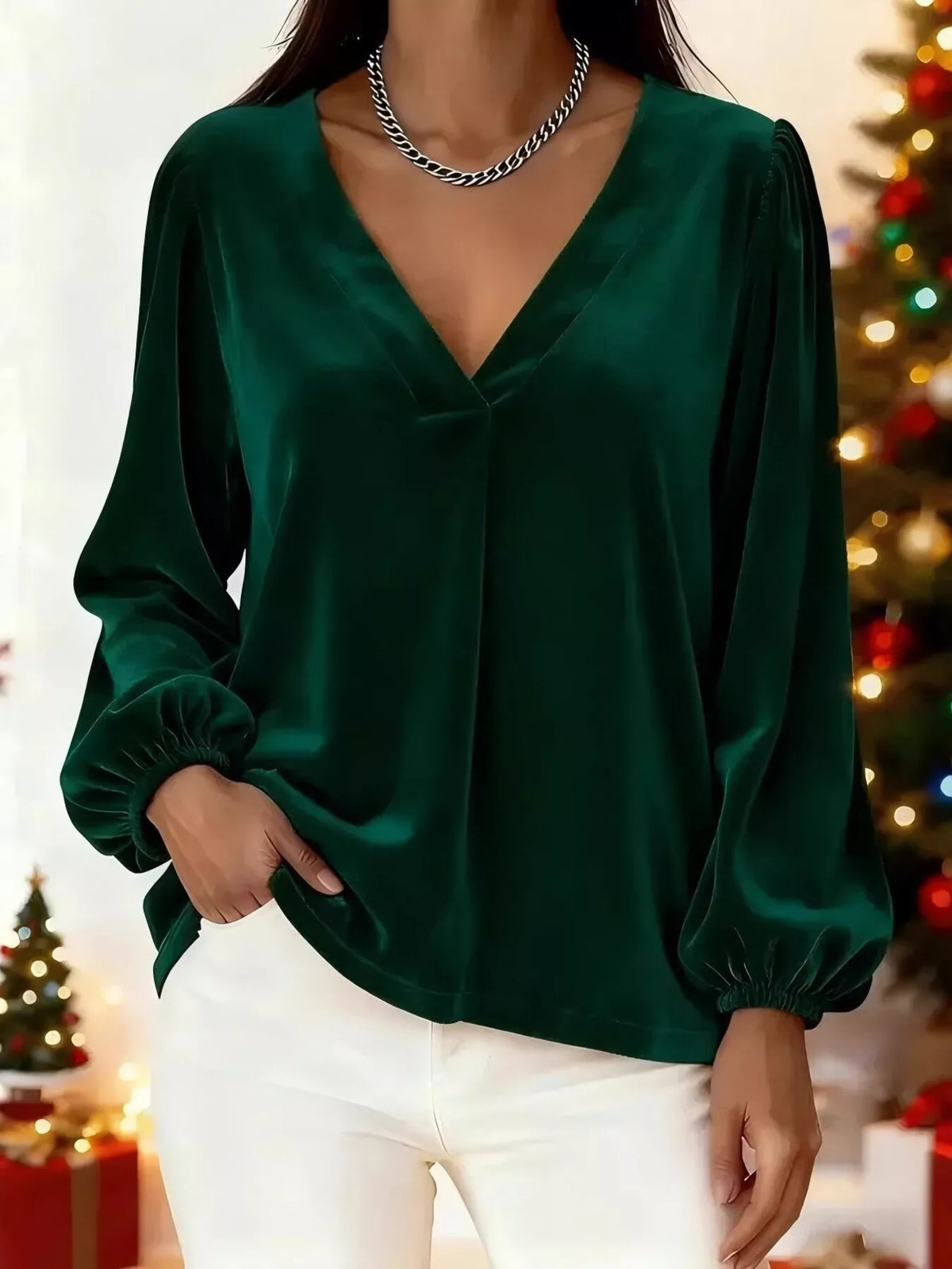 Blouse Iris en velours grande taille – photo produit 7