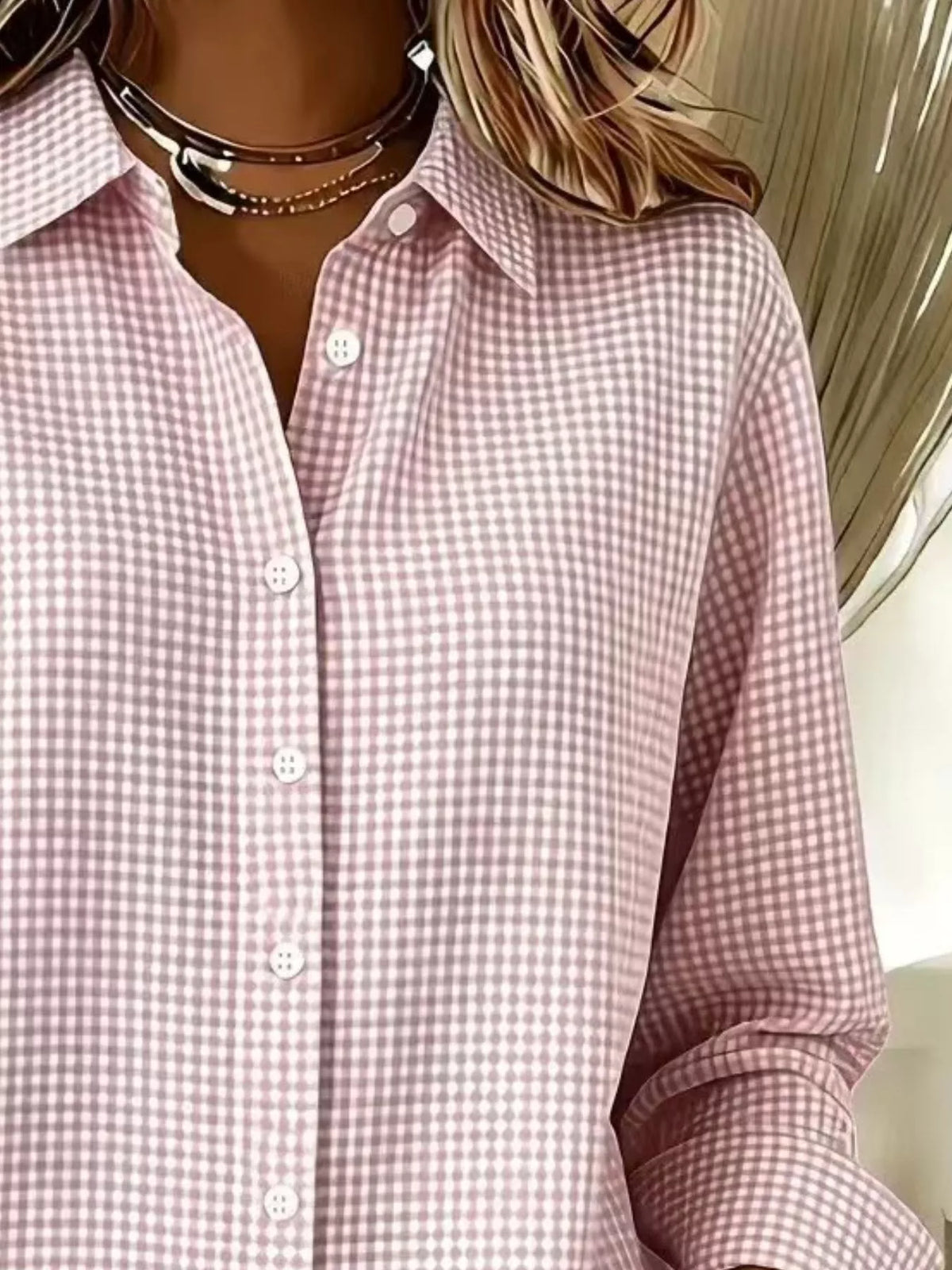 Chemise Clara à carreaux – photo produit 2