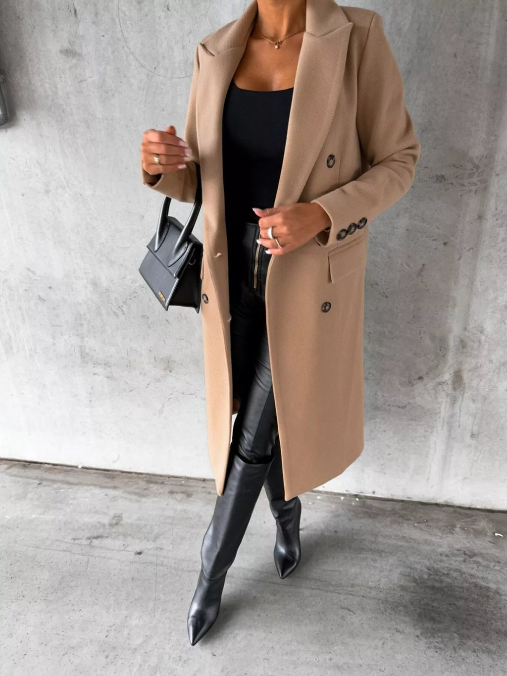 Manteau Calypso – long croisé – photo produit 8