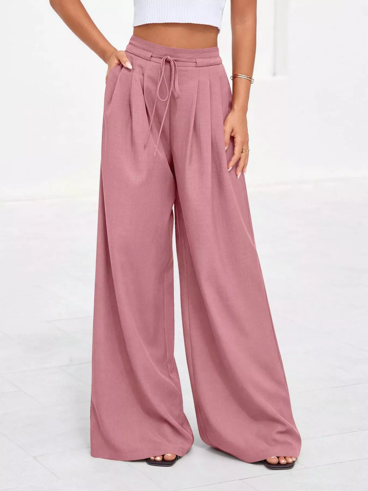 Pantalon Amélie large plissé – photo produit 1