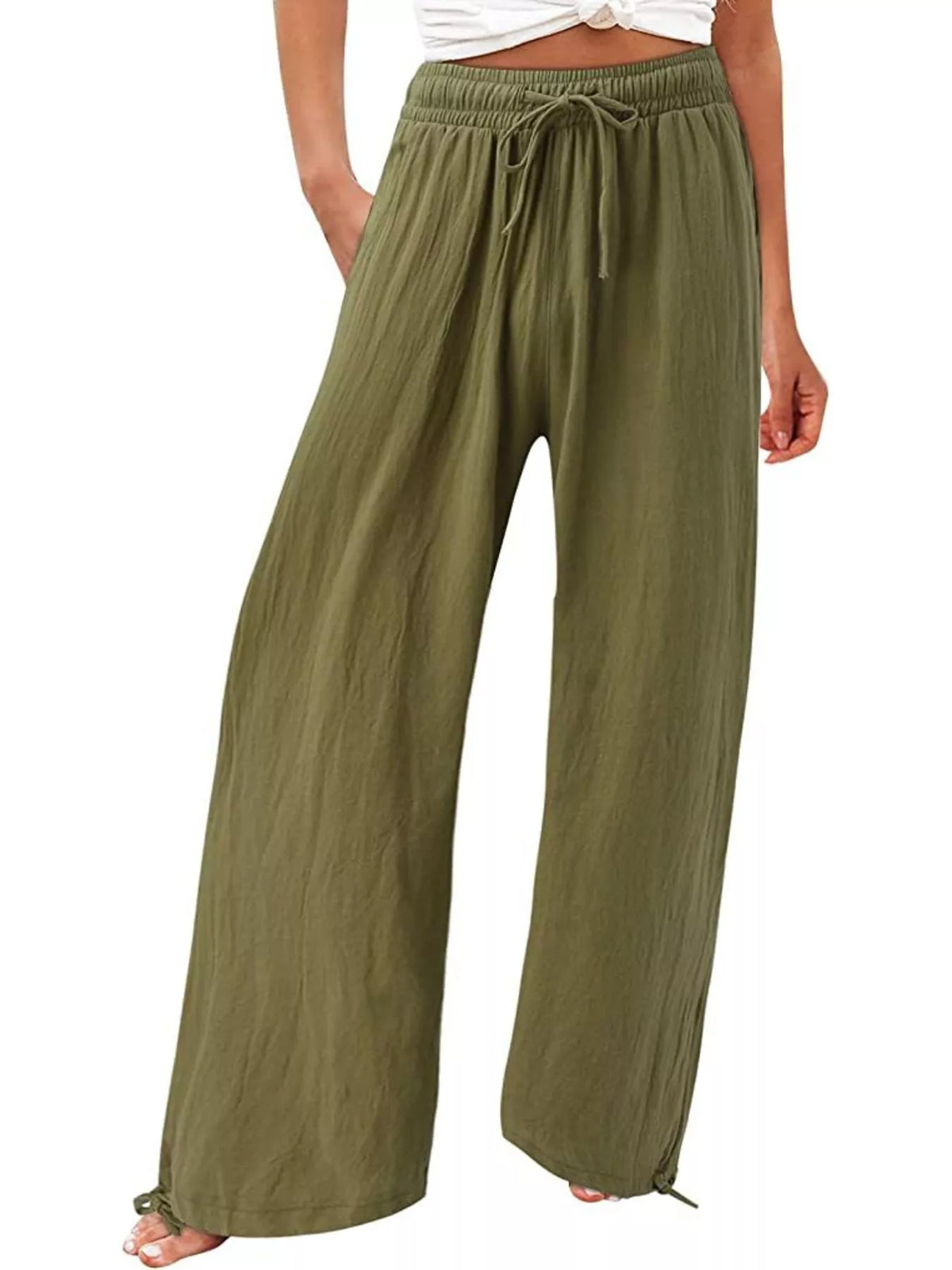 Pantalon Nolwenn large grande taille – photo produit 4