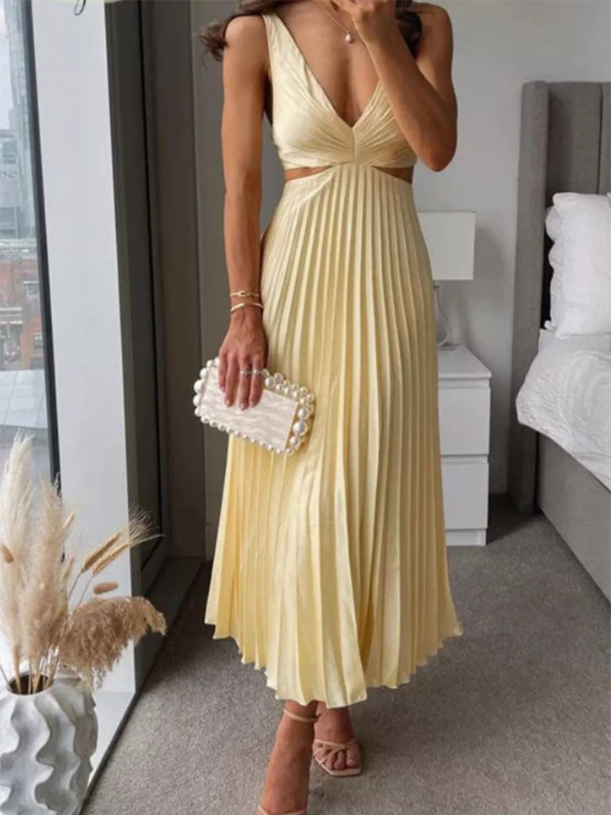 Robe midi Pli plissée – photo produit 1