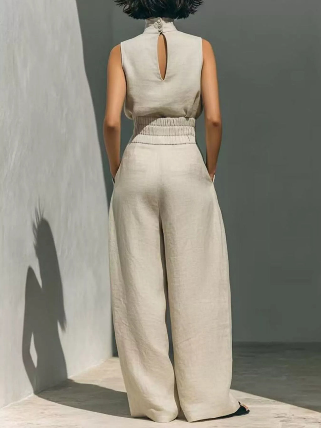 Combinaison Cléa taille smockée – photo produit 2