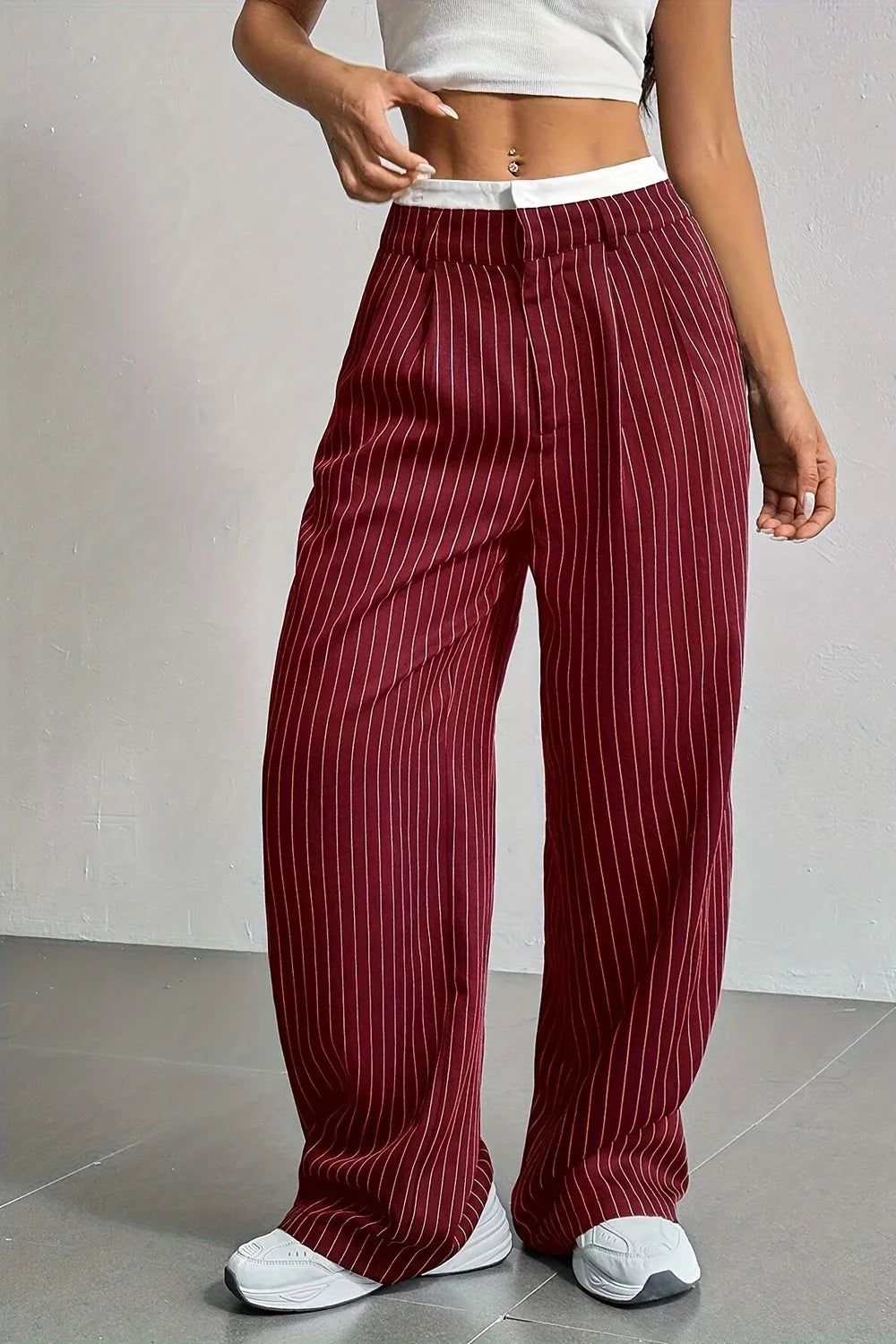 Pantalon Inès à fines rayures – photo produit 5