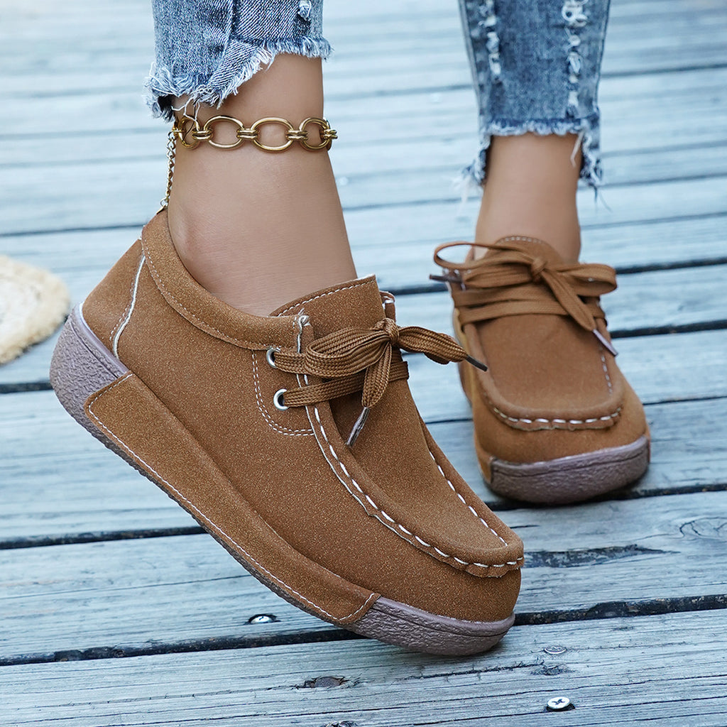 Baskets Aileen en daim – photo produit 14