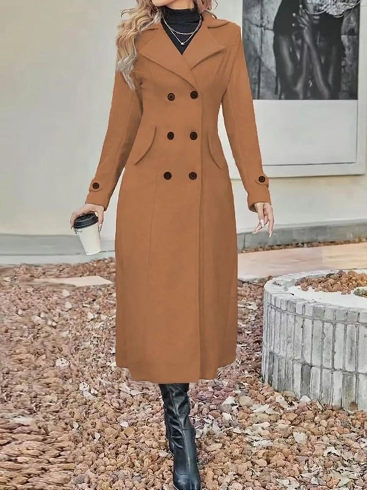 Trench Margaux long grande taille – photo produit 8