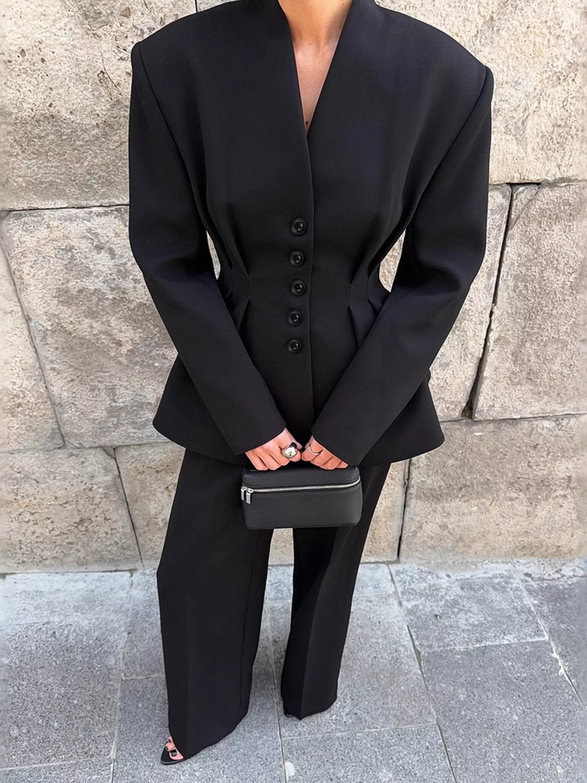 Ensemble Gaïa tailleur plissé – photo produit 4