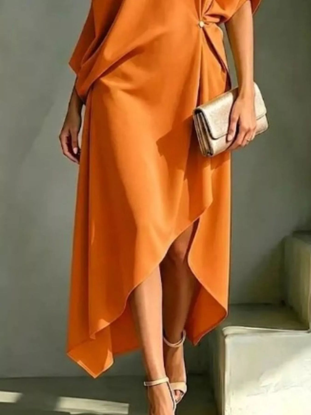 Robe Salomé drapée asymétrique – photo produit 7