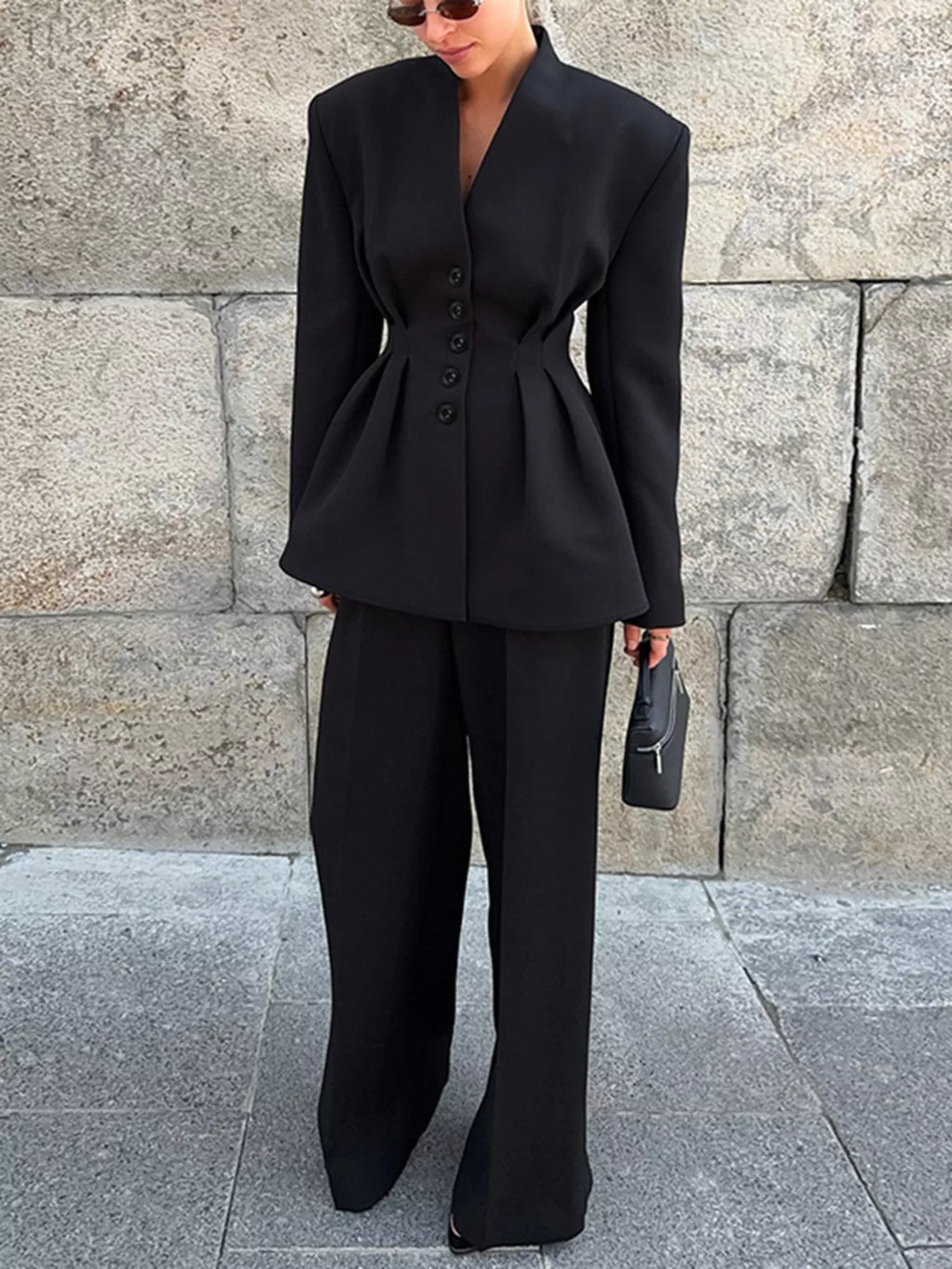 Ensemble Gaïa tailleur plissé – photo produit 5