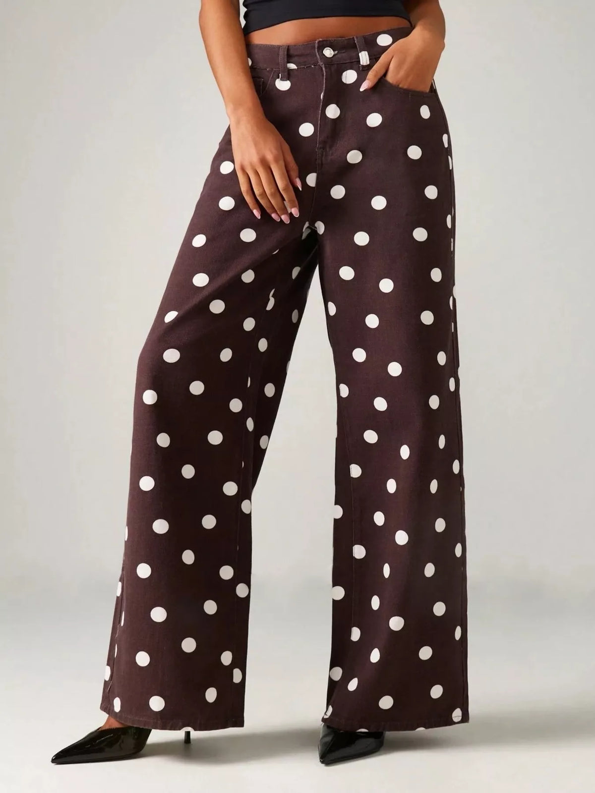 Jean Diva large à pois – photo produit 5