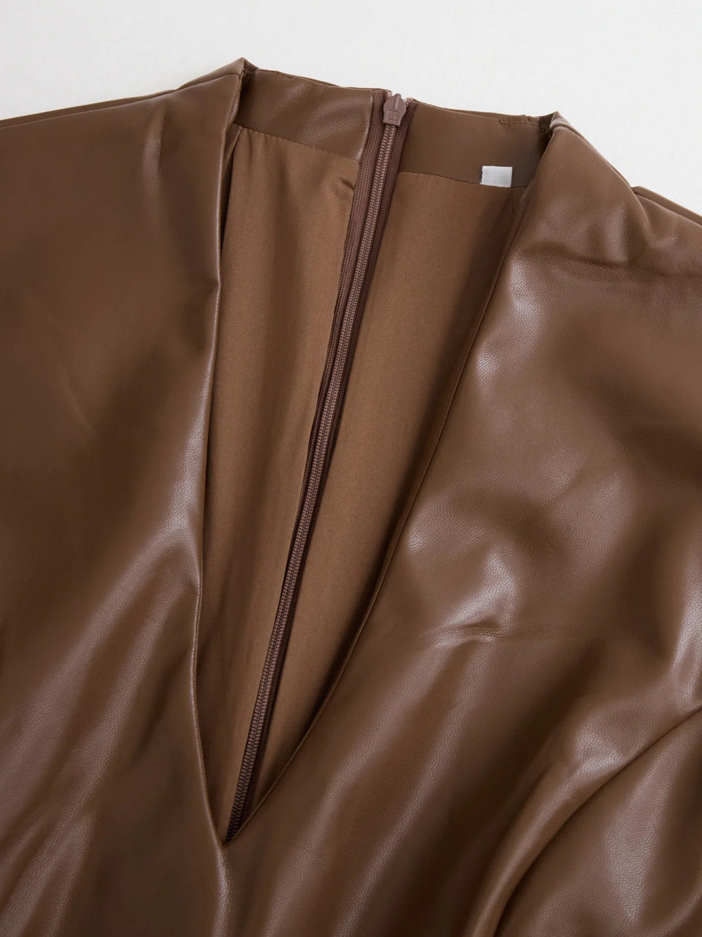 Robe midi Serena en cuir – photo produit 7
