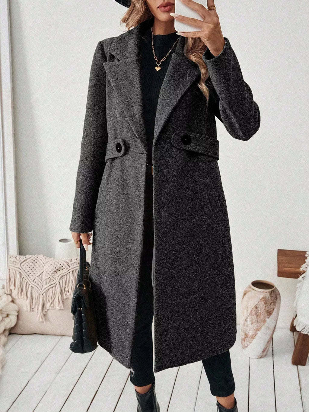 Manteau Clara en laine mélangée – photo produit 9