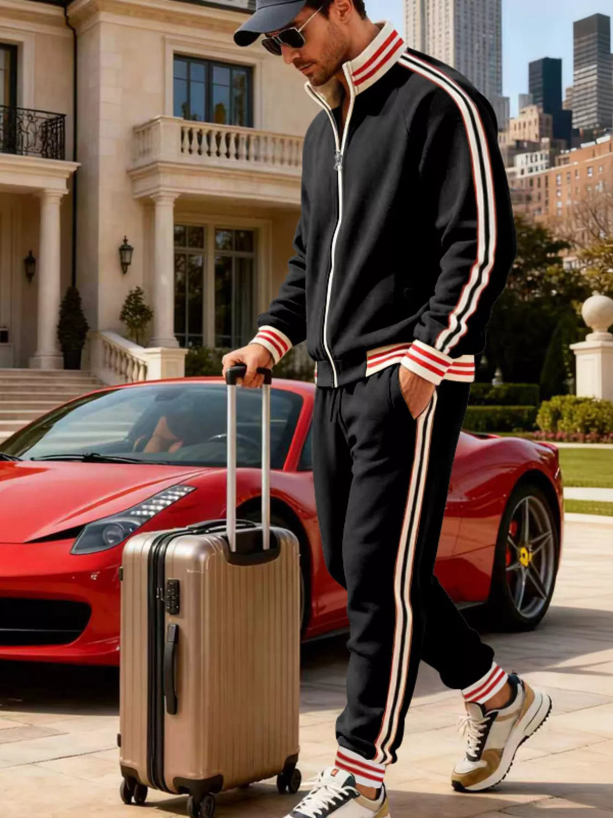 Ensemble homme Sohan veste et pantalon – photo produit 1