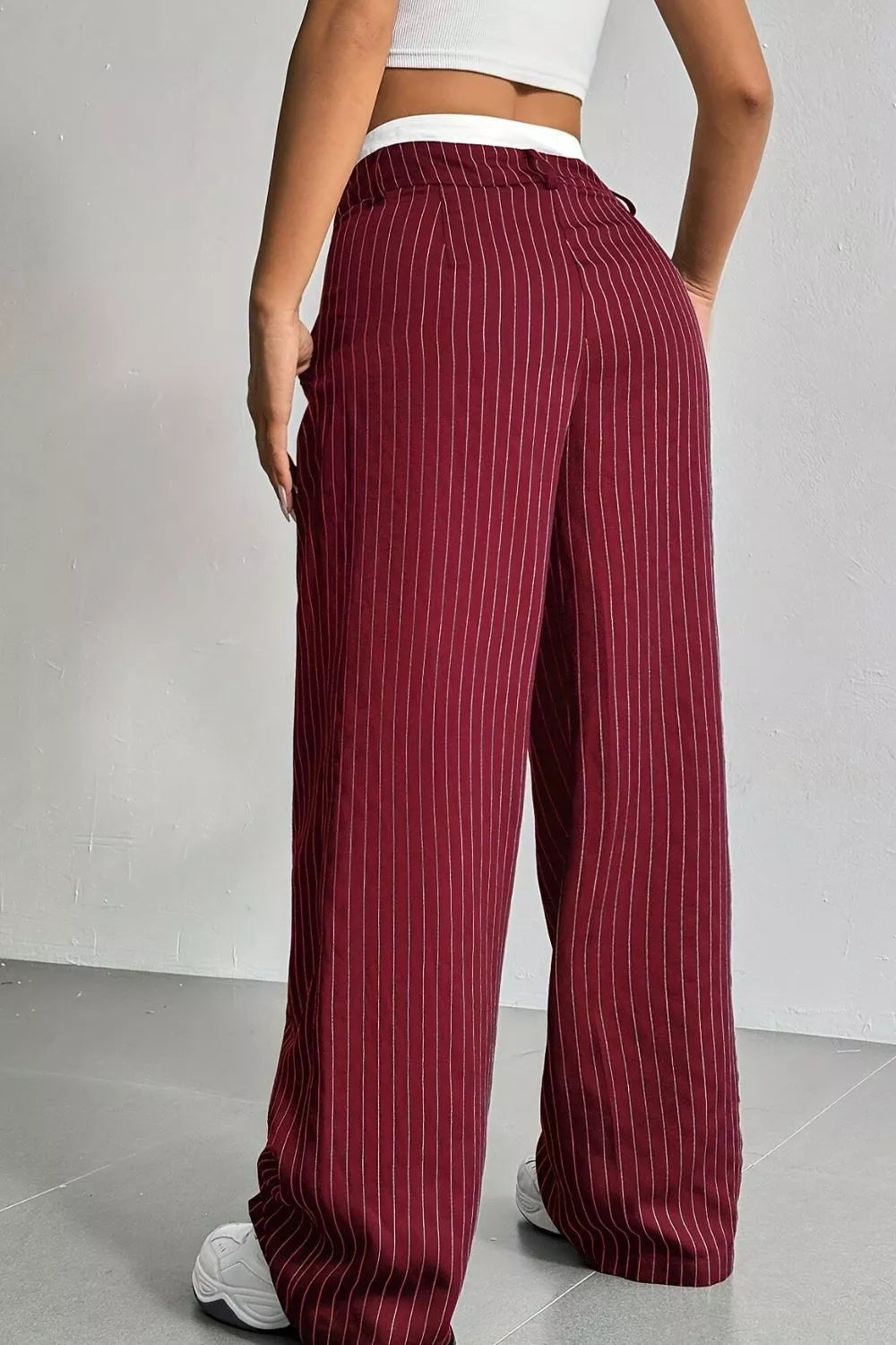 Pantalon Inès à fines rayures – photo produit 6