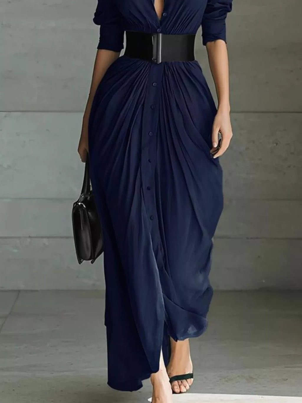 Robe chemise Ariane longue – photo produit 10