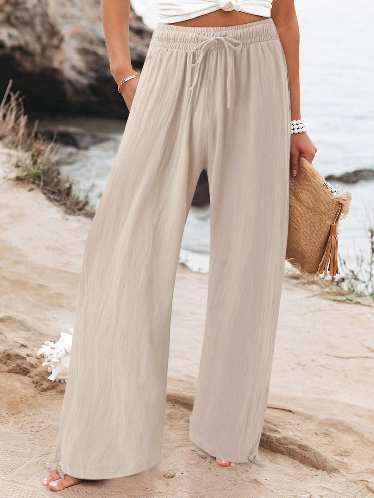 Pantalon Zélie large à cordon – photo produit 10