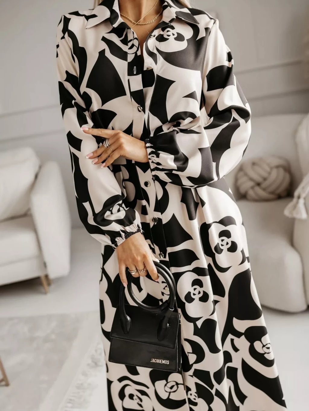 Robe chemise Shamara longue – photo produit 9