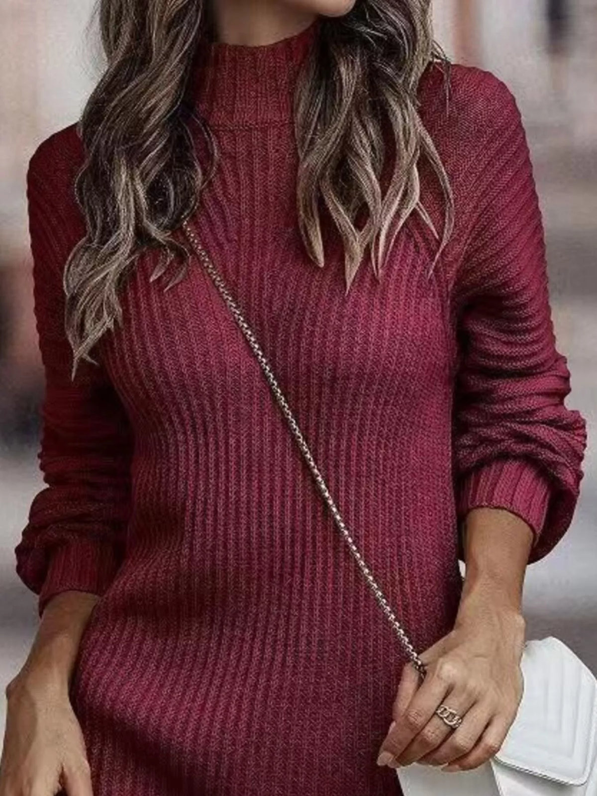 Robe pull Ana col roulé – photo produit 7