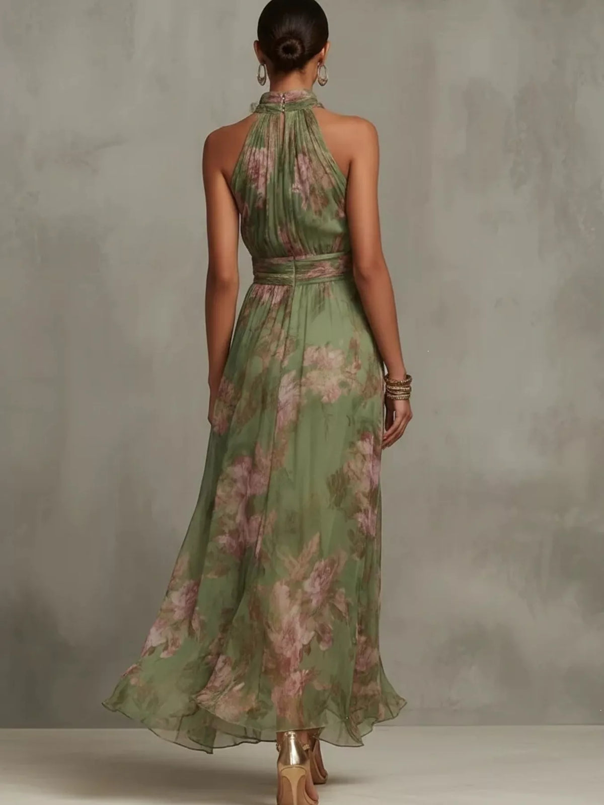 Robe longue Flora grande taille – photo produit 3