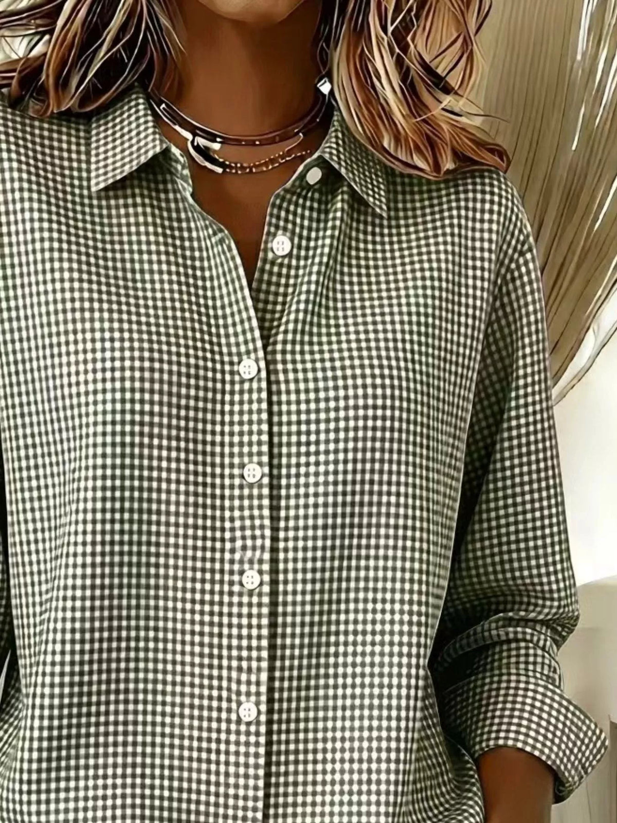 Chemise Clara à carreaux – photo produit 10