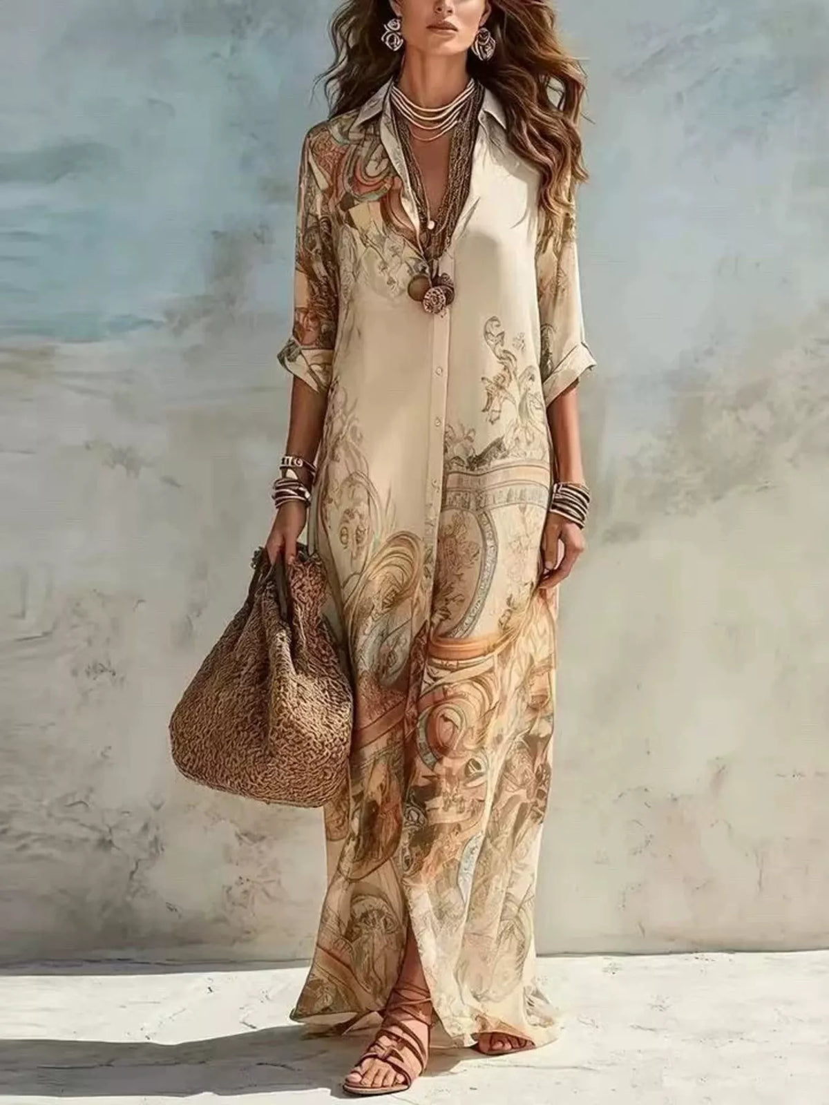 Robe chemise Pli grande taille – photo produit 1